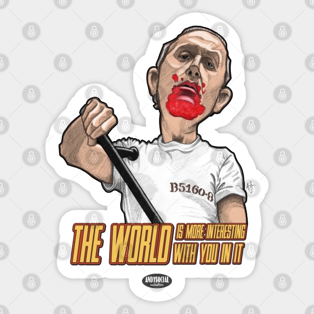 Hannibal Lecter (Hopkins) Sticker by AndysocialIndustries